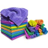 Renas Store Premium 14'lü Çok Amaçlı Mikrofiber Temizlik Bezi Seti - 30X30 cm Süper Emici, Çizmez, Hav Bırakmaz (Mutfak, Oto, Cam ve Genel Ev Temizliği Için)