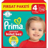 Renas Store Prima Külot Bebek Bezi 4 Beden 62 Adet Maxi Fırsat Paketi