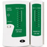Renas Store Primex PX-8070 RJ45 RJ11 Kablo Test Cihazı, Cat5 Cat6 Cat7 Cat8 Lan Ethernet Kablo Tester, Adsl Telefon ve Internet Kablosu Kontrol Cihazı, LED Göstergeli Network Kablo Test Aleti, 9V Pil ile Çalışır