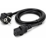 Renas Store Primex PX-P418 1.5 Metre Lüks Power Kablosu, 3x1.5mm Kalın Full Bakır Psu Güç Kablosu, Pc Power Supply Monitör Mining Sistemleri Için Siyah Enerji Kablosu