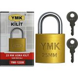 Renas Store Proalet Yuma Ymk Asma Kilit, Sağlam Döküm Gövdeli, Yedek Anahtarlı, Yüksek Güvenlikli, Paslanmaz Çelik Kulplu, Korozyon Dirençli, Kapı, Depo, Dolap ve Bahçe Kilidi (Kısa, Sarı, 25 Mm)