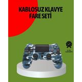 Renas Store Ps4 Kablosuz Oyun Kolu Gecikmesiz Bağlantılı Ergonomik Tasarımlı