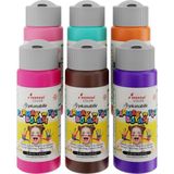 Renas Store Red Rose Tamamlayıcı Renkler Parmak Boyası 6'lı Set 6X60 ml