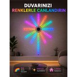 Renas Store Rgb LED Duvar Aydınlatması Telefon Kontrollü Dekoratif Ortam Işığı - Lisinya