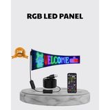 Renas Store Rgb LED Panel – Çok Renkli, Kumandalı, USB Bağlantılı Yazı ve Gıf Gösterimli Akıllı Lamba