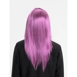 Renas Store Rose Pembe Renk Düz Kesim Uzun Parti Peruğu Takma Saç (5528)