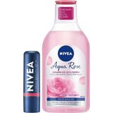 Renas Store Rose Renkli Nemlendirici Dudak Kremi SPF30 ve Gül Suyu Micellar Günlük Makyaj Temizleme Suyu 400ML