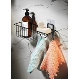 Renas Store Sas Haus Banyo Düzenleyici Şampuanlık Duş Rafı Siyah Aş-01 Krom