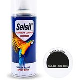 Renas Store Selsil Rainbow 400 ml Sprey Boya Siyah Parlak