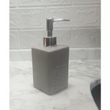Renas Store Seramik Sıvı Sabunluk Gri Modern 7X7X17CM 300ML Banyo Seti