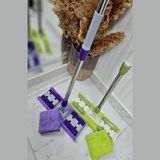 Renas Store Sihirli Mop Yer Fayans Duvar Yüzey Temizlik Mikrofiber Mandallı Mop, Teleskopik Saplı Istediğin Bezi Tak Kullan Hediye Yedek Bez ' Li