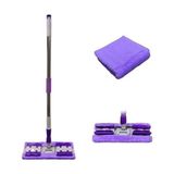 Renas Store Sihirli Spin Mop Teleskopik Çok Amaçlı Mop +1 Bez Hediyeli - Mor BX40