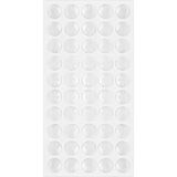 Renas Store Silikon Yapışkanlı Sünger, Çekmece ve Dolap Kapağı Ses Stoperi, Beyaz, 9mm x 1.6mm, 50'li Set