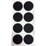 Renas Store Siyah Keçe 8 Adet 5 cm Yuvarlak Yapışkanlı Sandalye, Masa, Koltuk Altı Parke Koruma Keçesi
