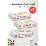 Renas Store Sleepy 3 Adet Arap Sabunu Katkılı Mopa Uyumlu 4 Xlarge Yer Temizlik Havlusu 50'li ve Rosıe