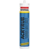 Renas Store Soudal Acryrub Siliconized Akrilik Mastik – Antrasit Gri | Boyanabilir & Silikonlu Derz Dolgu | Iç Cephe Sızdırmazlık ve Tamir Silikonu