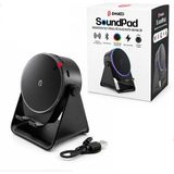 Renas Store Soundpad 5ın1 - 5W - 2000MAH Temas Ile Ses Yükseltme - Telefon Stand - Usb-C Şarj Siyah Indiksiyon Ses Yükseltici Bluetooth Hoparlör Speaker EKD-S10