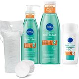Renas Store SPF50 Derma Skin Clear Karşıtı Güneş Koruyucu Krem 40ML, Yüz Temizleme Jeli ve Tonik, Pamuk