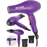 Renas Store Steiner Alman 3400 Watt Profesyonel Saç Kurutma Makinesi Fön Makinesi Ac Motor MS-9001 Mor + 2 Adet Başlık