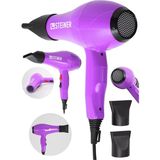 Renas Store Steiner Alman 3600 Watt Profesyonel Saç Kurutma Makinesi Fön Makinesi Ac Motor MS-9001 Pembe + 2 Adet Başlık