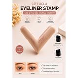 Renas Store Suya Dayanıklı Çift Taraflı Eyeliner Damga Kalem Sağ ve Sol Göz Uyumlu-Siyah