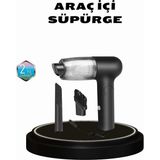 Renas Store Taşınabilir Vakumlu Araç Süpürgesi – Katlanabilir Sap Yıkanabilir Filtre 120W Motor