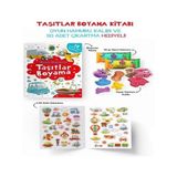 Renas Store Taşıtlar Boyama Kitabı - Oyun Hamurlu - 3 Yaş +