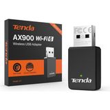Renas Store Tenda Masaüstü Pc Için Wifi Adaptörü, Çift Bantlı AX900 USB Wifi Adaptörü 600MBPS 5GHZ/286MBPS 2.4ghz, Windows 11/10/7 Için Dahili Sürücü, USB Wifi Dongle (U11) (U11 | Wifi 6 | AX900)