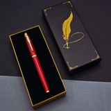 Renas Store Tüylü Kalem Motif Kutulu Kırmızı Roller Kalem
