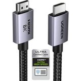 Renas Store Ugreen HDMI 2.1 Kablo 8k 60Hz 4K 240Hz 165Hz 144Hz 120Hz 48GBIT/S Yüksek Hızlı, HDMI Kablo 2.1 Ultra Hd Earc Hdr 10+ Hdcp 2.3 Dolby Vision Vrr Tv/ps5/ps4/ Xbox Series X/monitör ile Uyumlu (2m)