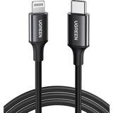 Renas Store Ugreen, Mfi Lisanslı Usb-C & Lightning Data ve Şarj Kablosu, 1 Metre, Siyah, 60751