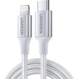 Renas Store Ugreen Örgülü 36W Pd Type-C To Lightning Hızlı Şarj ve Data Kablosu 1 Metre