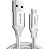 Renas Store Ugreen Örgülü Micro-Usb & Usb-A Data ve Şarj Kablosu, 1 Metre, Beyaz
