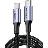 Renas Store Ugreen USB C - USB C Kablosu, iPhone 16/16 Plus/16 Pro/16 Pro Max/15, MacBook Pro, iPad Pro, Dell Xps, Samsung Galaxy S24/S23/S22 Ultra, Anahtar, Piksel, 6.6ft Siyah Için USB C Şarj Kablosu(2m)