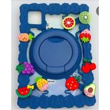 Renas Store Undeplus Honor Pad V9 11.5inç Tabletlere Uyumlu Mevye Desenli Çocuk Kılıfı Lacivert