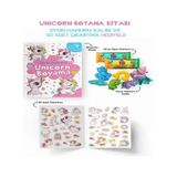Renas Store Unicorn Boyama Kitabı - Oyun Hamurlu - 3 Yaş