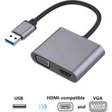 Renas Store USB To Hdmi+Vga 1080 P HD09 ZR650