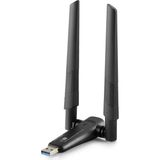 Renas Store USB Wıfı Adaptor AC1200 2.4ghz&5ghz RTL8812BU Wifi5 Siyah UAC20