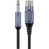 Renas Store Veggieg 6.35MM To Xlr Dişi Mikrofon Kablosu Hi-Fi Ses Kalitesi Ofc Bakır Enstrüman Ses Kablosu 2 Metre