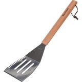 Renas Store Via Gardenia Barbekü Spatula Ahşap Sap Tırtıklı Paslanmaz Çelik 41CM