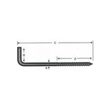 Renas Store Vidalı Korniş Çivi No:8 - 4X80 - 10 Adet