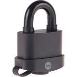 Renas Store Yale Y220B/61/123/1-61MM Pvc Kaplamalı Marin Asma Kilit - Yüksek Koruma - Çift Kilitleme - Sertleştirilmiş Çelik Halka - 3 Anahtar