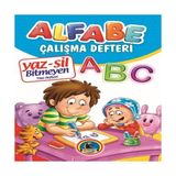 Renas Store Yaz-Sil Alfabe Bitmeyen Yazı Defteri+Tahta Kalemi