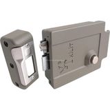 Renas Store Yt Elektrikli Tirajlı Kapı Kilidi, 70 mm Pirinç Silindir, Çift Yöne Açılır, 12V Ac, Apartman Girişi, Güvenlik, Otomat Kilit, Demir Kapı Kilidi, Kapı Otomatiği (Gri, 70 Mm)