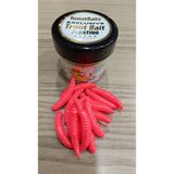 Renat Carp Renat Trout Bait Sarımsak Kokulu Silikon Kurtçuk Alabalık Yemi 15 Pcs - Kırmızı