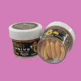 Renat Trout Bait Peynir Kokulu Silikon Kurtçuk Alabalık Yemi 15 Pcs - Krem Beyaz - Krem - Beyaz