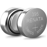 Renata 395 SR927SW Düğme Pil 1,55 V 10 Adet Yüksek Performanslı Saat Pili