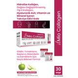 Renatus İlaç il Mio Collagen Hidrolize Kolajen, Doğası Değiştirilmemiş Tip II Kolajen, Hyaluronik Asit, Vitamin ve Mineral İçeren Takviye Edici Gıda - 30 Saşe