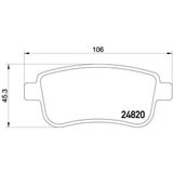 Renault 440603734R Clio 2020-2023 1.3 TCE Arka Fren Balatası