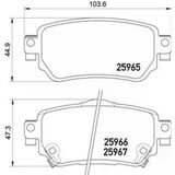 Renault 440605889R Arka Fren Balatası 44060-6633R